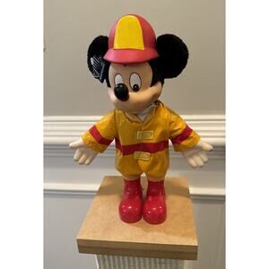 Fireman Disney Mickey Mouse Plush Approximately 12" Tall Made by Applause Tags